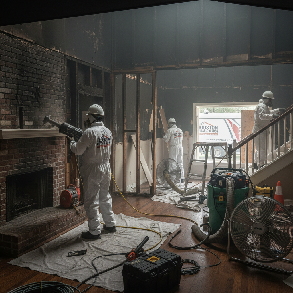 Fire & Smoke Damage Restoration - Tell Projects Pearland TX