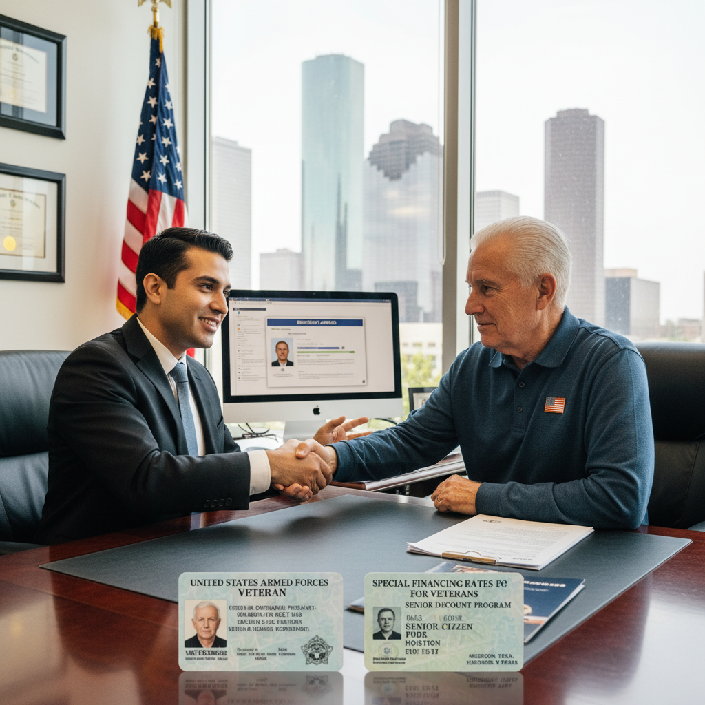 Senior & Military Discounts - Tell Projects Pearland TX