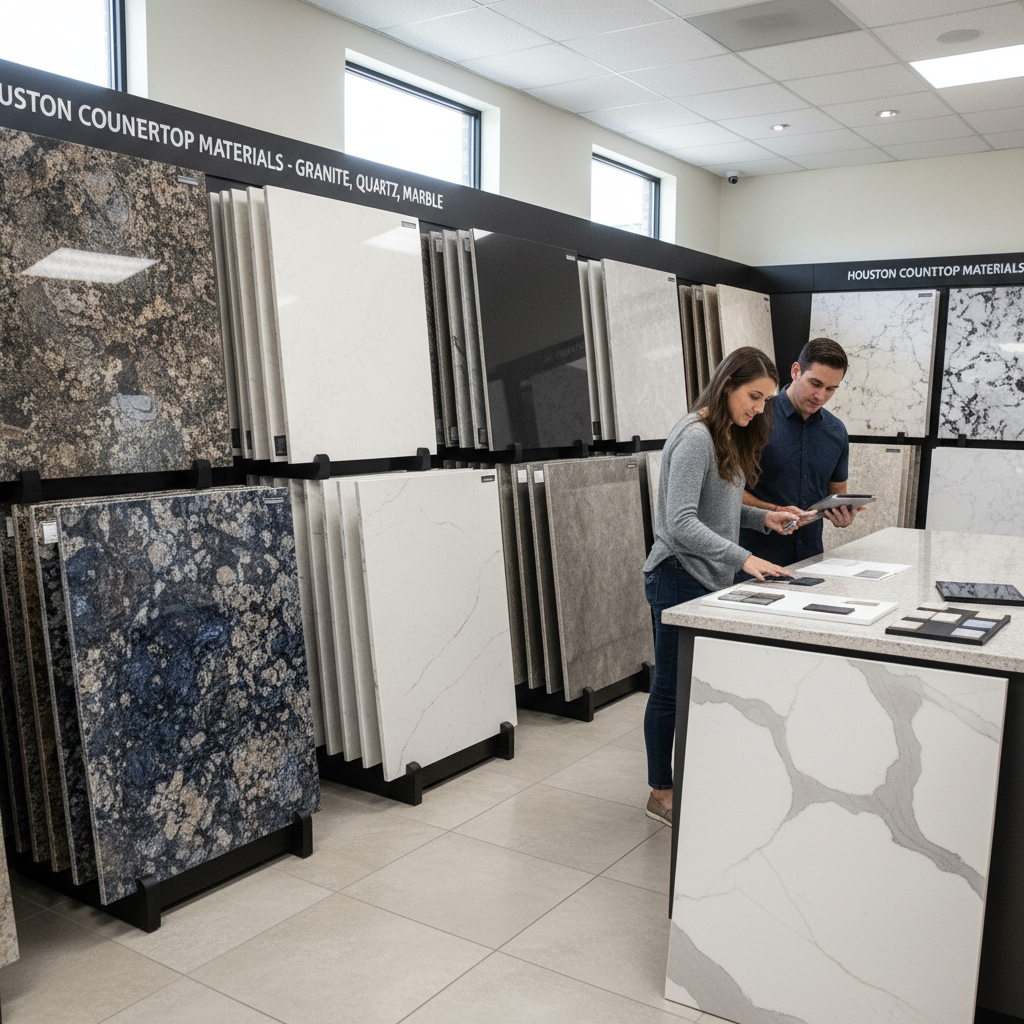 Countertop Material Selection - Tell Projects Pearland TX