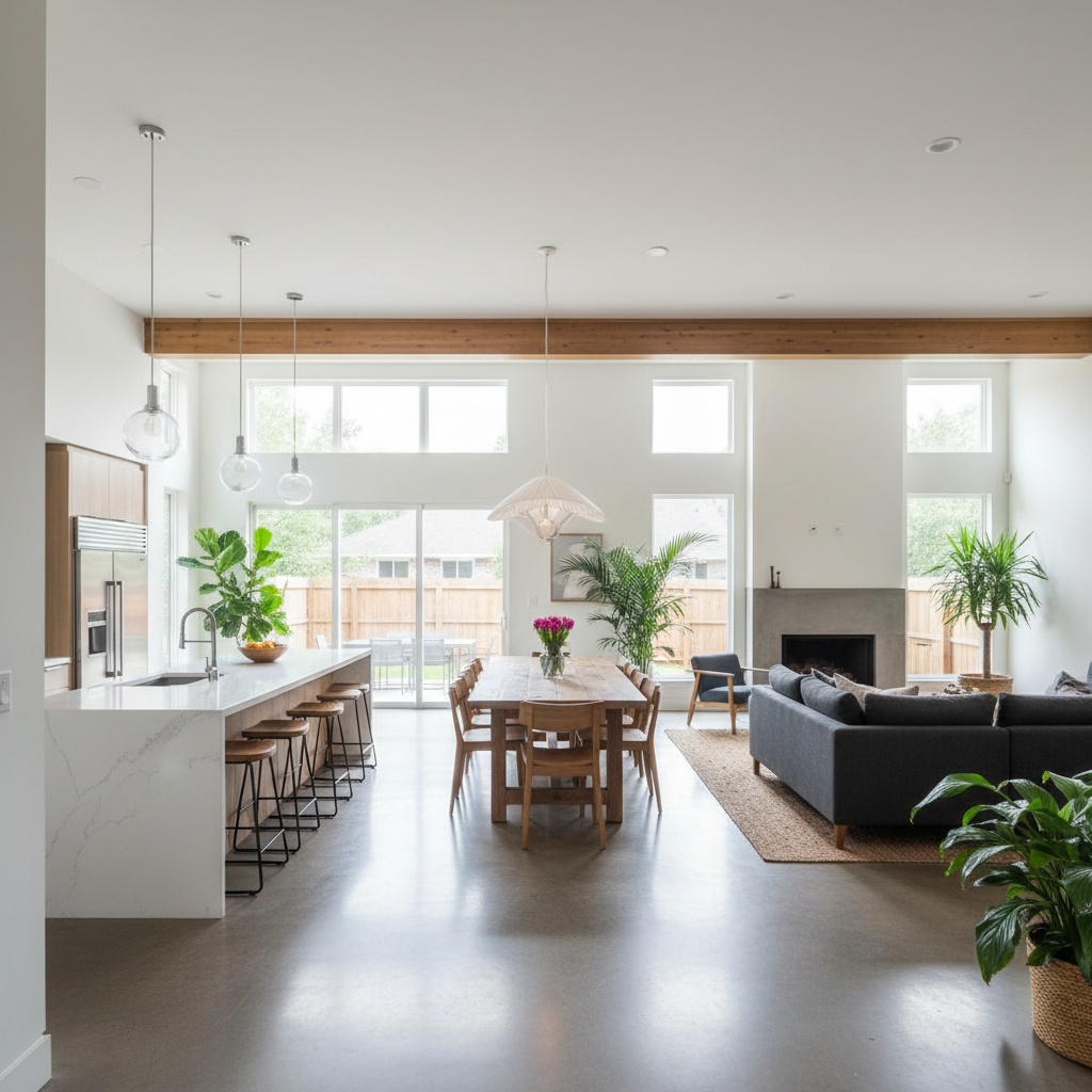 Open Concept Space Planning - Tell Projects Pearland TX